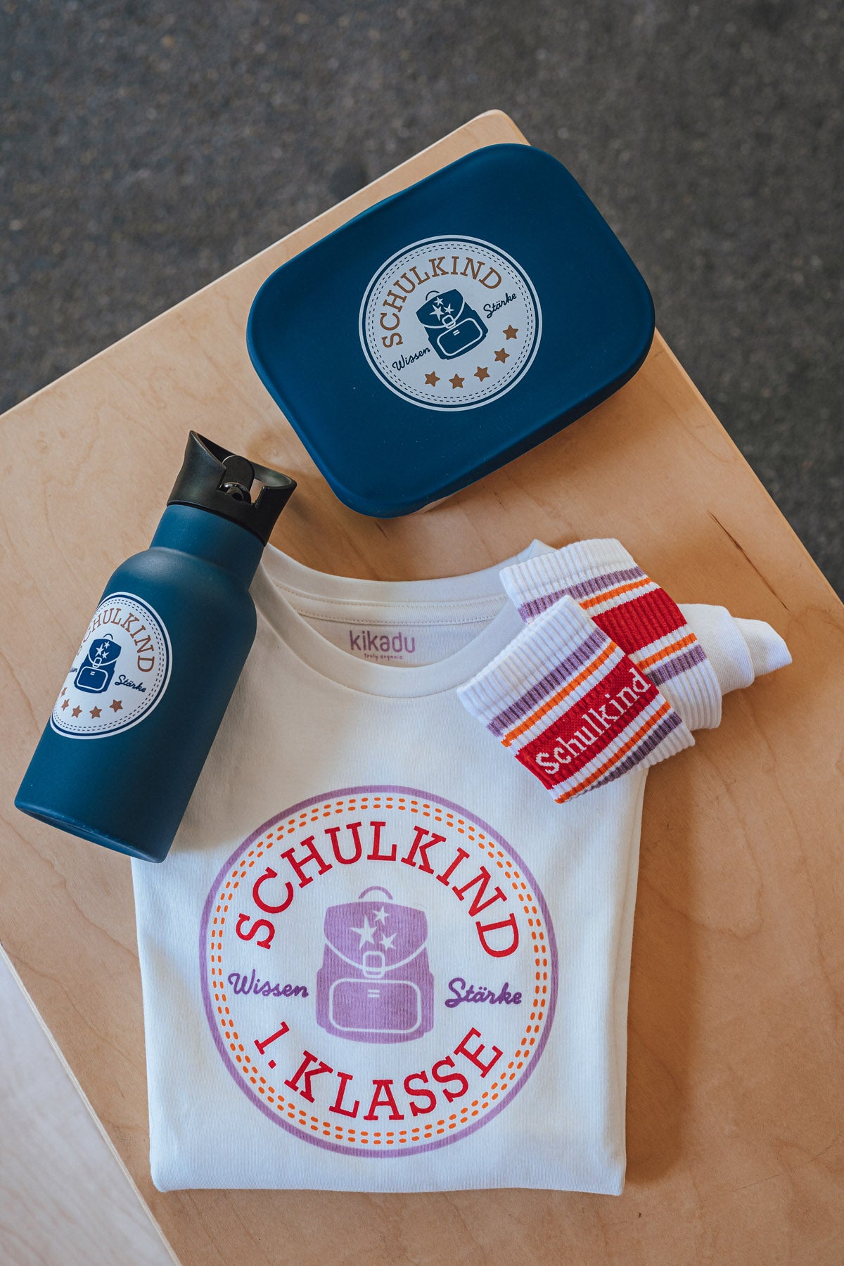 T-Shirt Schulkind/ Flieder