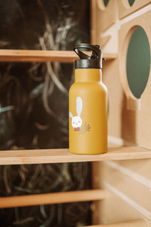 Trinkflasche Hase Mustard – kikadu. truly organic
