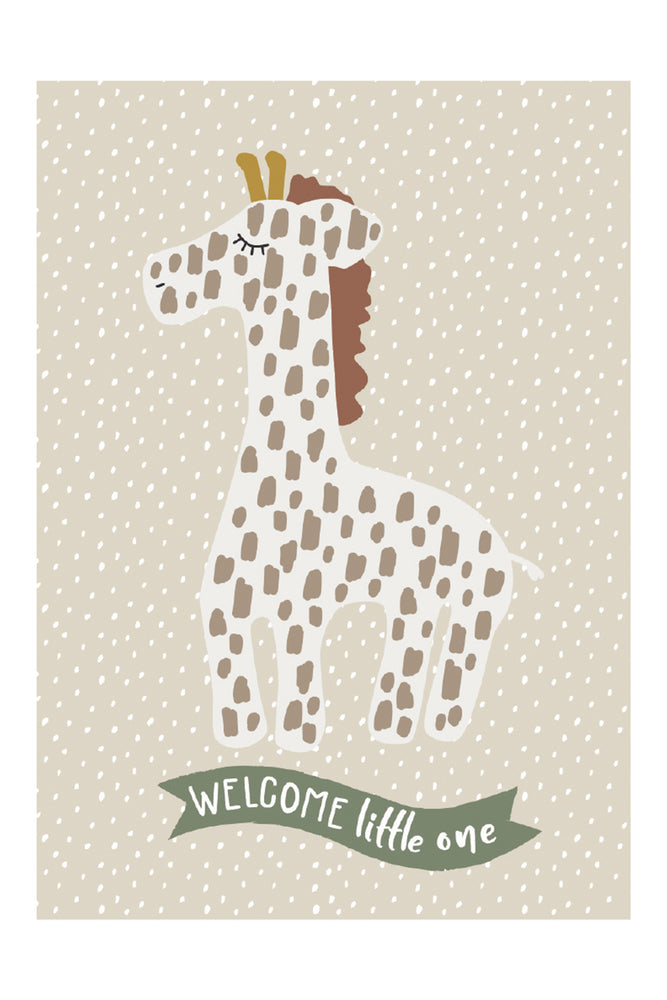 Geburtskarte Giraffe