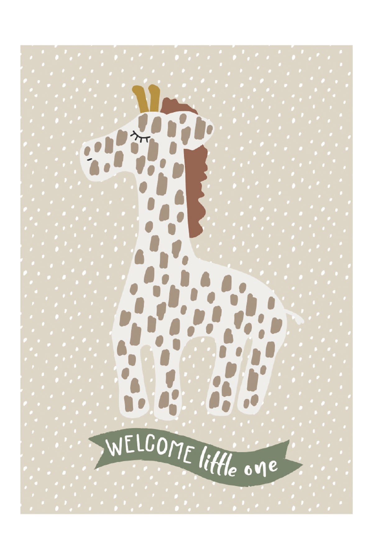 Brith Card Giraffe