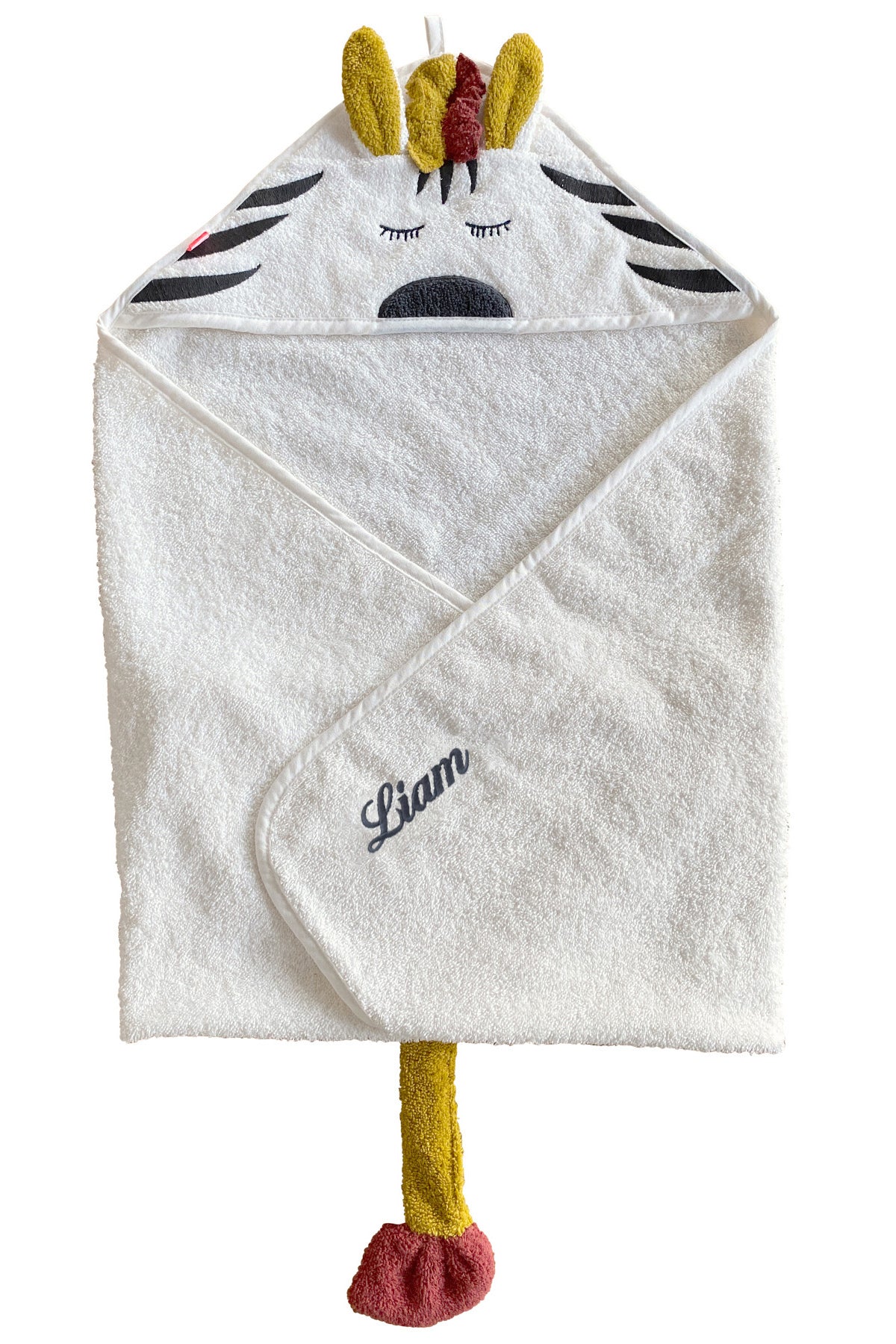 Kapuzen-Handtuch Zebra