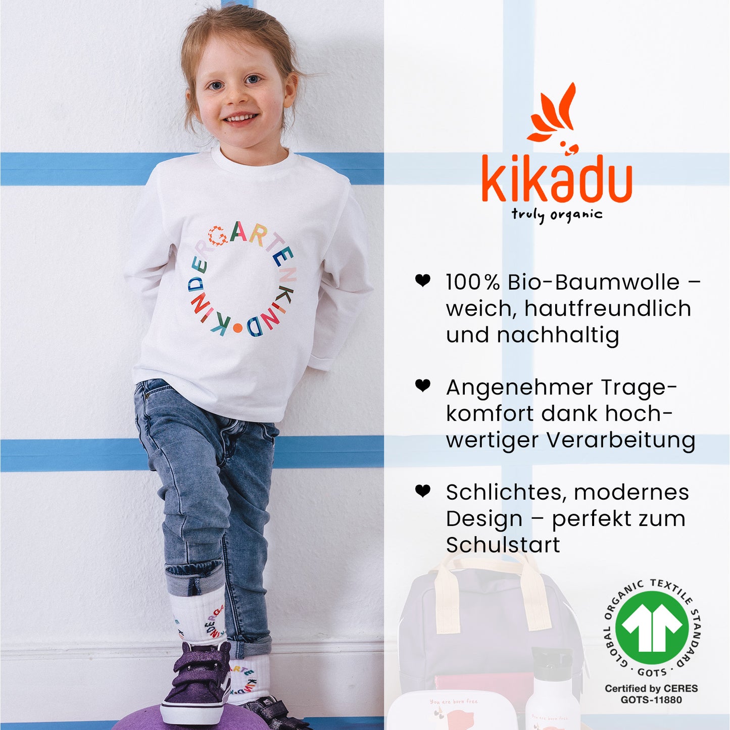 Langarmshirt Kindergartenkind 98/104