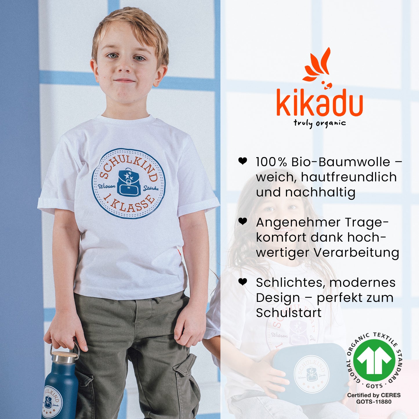 T-Shirt Schulkind Petrol 116/128