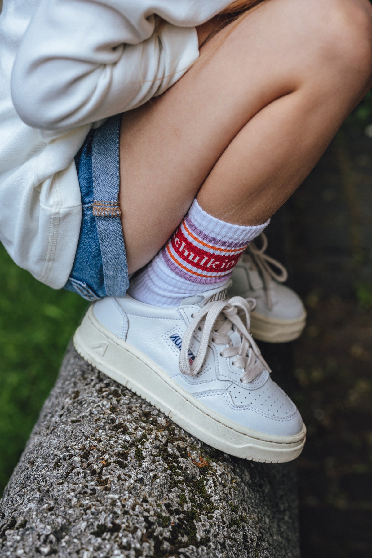 Schulkind- Socken 27-30/ Lavender